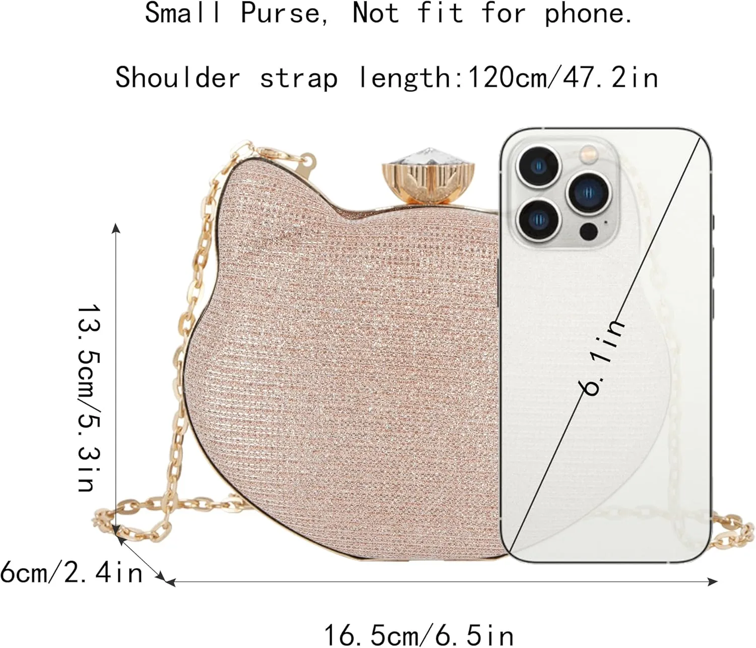 Women Evening Bag Acrylic Clutch Purse Shell Shape Shoulder Cross-body Bag Chain Box Bag