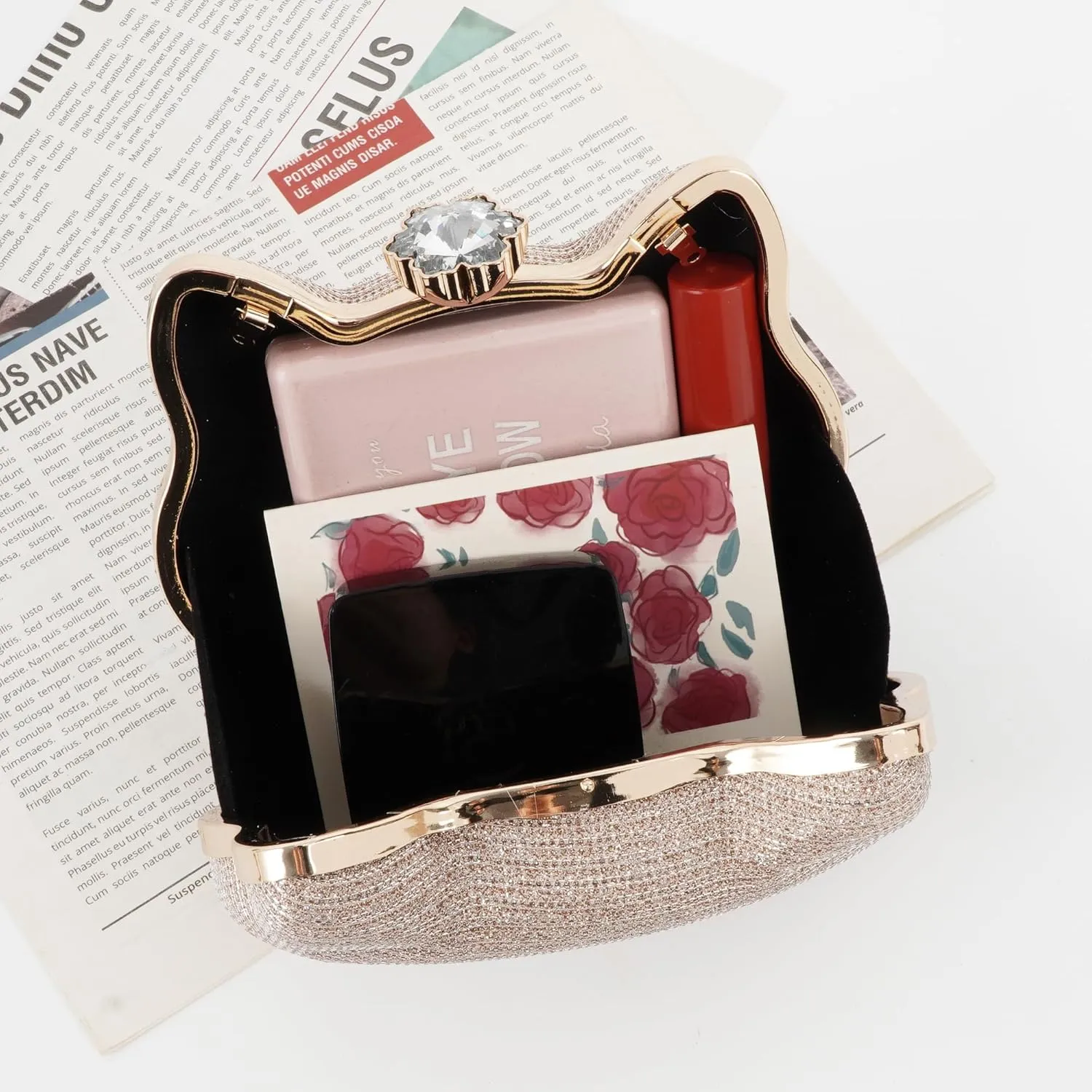 Women Evening Bag Acrylic Clutch Purse Shell Shape Shoulder Cross-body Bag Chain Box Bag