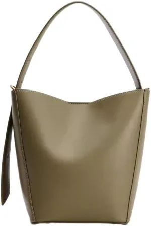 Women PU Leather Bucket Casual Shoulder Fashion for Work Solid Color Crossbody Bags,Green