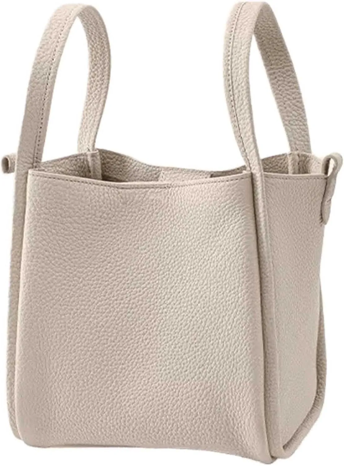 Women's Classic Design Luxury Leather Bag Soft Handbag Fashion Multi functional Bucket Bag Elegant Handbag